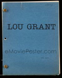 4g379 LOU GRANT TV first draft script October 23, 1981, screenplay by Seth Freeman, Friends
