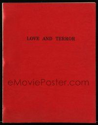 4g383 LOVE & TERROR revised draft script February 1969, unproduced screenplay by Herbert Kline!