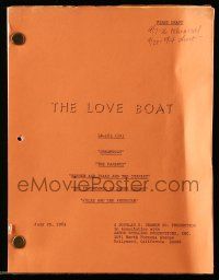 4g388 LOVE BOAT TV first draft script July 25, 1983, Dreamboat, Gopher & Isaac & Starlet + more!