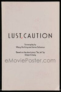 4g394 LUST, CAUTION For Your Consideration 5.5x8.5 script '07 screenplay by Wang Hui Ling & Schamus