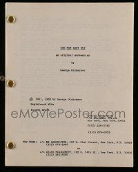 4g405 MAN LEFT OUT fourth draft script '82 unproduced screenplay by George Dickerson!