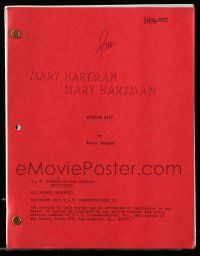 4g422 MARY HARTMAN, MARY HARTMAN TV final draft script February 7, 1977, episode #247 screenplay!