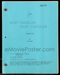 4g423 MARY HARTMAN, MARY HARTMAN TV final draft script February 7, 1977, episode #248 screenplay!