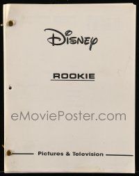4g485 OLDEST ROOKIE revised TV script June 11, 1987, screenplay by Gil Grant & Richard Chapman!