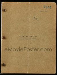 4g537 PURSUIT TO ALGIERS contract file copy script May 20, 1945, screenplay by Lee, The Fugitive!