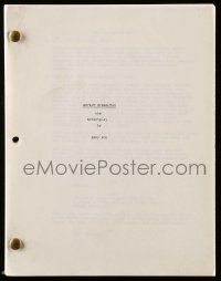 4g562 ROCKET GIBRALTAR script '80s original screenplay by Amos Poe!