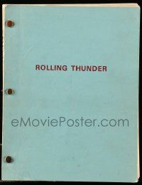 4g563 ROLLING THUNDER script '70s screenplay by Paul Schrader, Vietnam War veteran!
