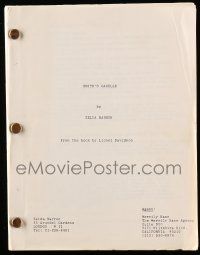 4g593 SMITH'S GAZELLE script '70s unproduced screenplay by Zelda Barron!