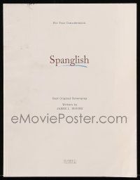 4g599 SPANGLISH For Your Consideration script '04 screenplay by James L. Brooks!