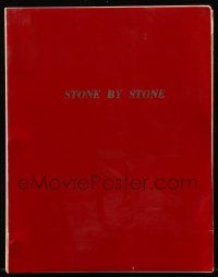 4g610 STONE BY STONE script '70s unproduced screenplay by Aladar Klein!