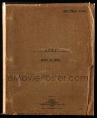 4g614 SUEZ shooting final script April 25, 1938, screenplay by Philip Dunne & Julien Josephson
