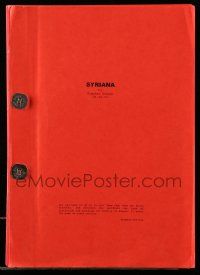 4g619 SYRIANA script April 20, 2004, screenplay by Stephen Gaghan!