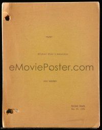 4g624 TATE second draft script May 30, 1974, unproduced original screenplay by John Russell!