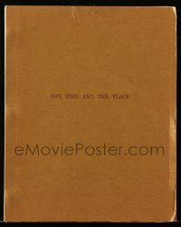 4g636 TIME & THE PLACE script '70s unproduced screenplay by William Norton!