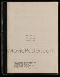 4g654 VAULT JOB Canadian script '85 unproduced screenplay by Ross St. John!