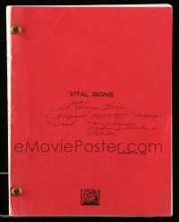 4g659 VITAL SIGNS first draft script January 24, 1989, screenplay by Larry Ketron!