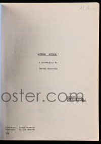 4g048 AUTHOR! AUTHOR! revised final shooting script October 19, 1981, screenplay by Israel Horovitz
