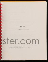 4g071 BLACK ROBES TV script '87 unproduced TV movie screenplay by Paul Schultz & Andrew Schultz!