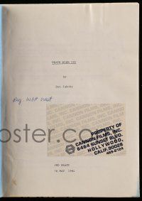 4g146 DEATH WISH 3 second draft script May 26, 1984, screenplay by Don Jakobynn
