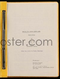 4g230 FRIDAY THE RABBI SLEPT LATE script '70s screenplay by Arnold Perl & Alexander Jacobs!