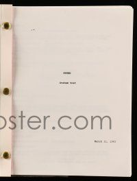 4g602 SPEED script March 31, 1993, screenplay by Graham Yost!