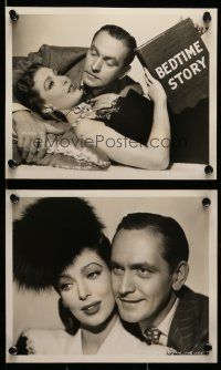 4h679 BEDTIME STORY 8 deluxe 8x10 stills '41 great images of Fredric March & sexy Loretta Young!