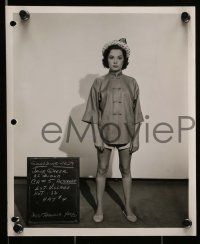 4h885 DOWN AMONG THE SHELTERING PALMS 4 8x10 stills '53 great wardrobe test images of Jane Greer!
