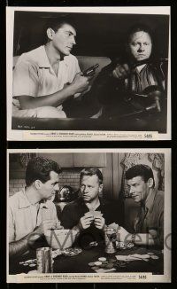 4h764 DRIVE A CROOKED ROAD 7 8x10 stills '54 Mickey Rooney, Kevin McCarthy, poker gambling!
