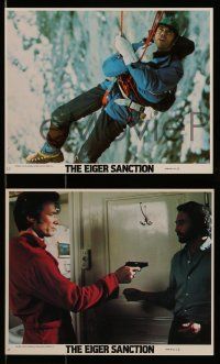 4h035 EIGER SANCTION 5 8x10 mini LCs '75 Clint Eastwood's lifeline was held by assassin he hunted!