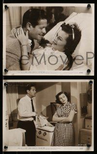 4h240 FIRST TIME 17 8x10 stills '52 Robert Cummings, pretty Barbara Hale is expecting!