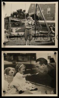 4h771 HAROLD LLOYD 7 8x10 stills '20s great portraits with his children, one deluxe!