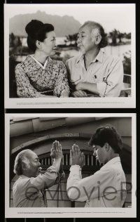 4h562 KARATE KID PART II 10 8x10 stills '86 images of Pat Morita as Mr. Miyagi, Ralph Macchio!
