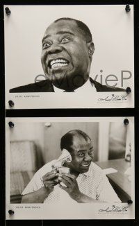 4h192 LOUIS ARMSTRONG & HIS ALL-STARS 19 8x10 music publicity stills '50s great images of the star!