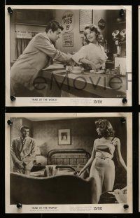 4h248 MAD AT THE WORLD 17 8x10 stills '55 sexy bad girl & teen hoodlums terrorize the innocent!