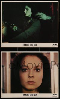 4h058 SILENCE OF THE LAMBS 3 8x10 mini LCs '91 Jonathan Demme, Jodie Foster, Scott Glenn, Levine!