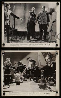 4h910 SON OF FRANKENSTEIN 4 8x10 stills R53 Bela Lugosi, Boris Karloff, Rathbone, classic horror!