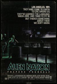 4j891 ALIEN NATION 26x38 video poster '88 James Caan, Mandy Patinkin, Terence Stamp!
