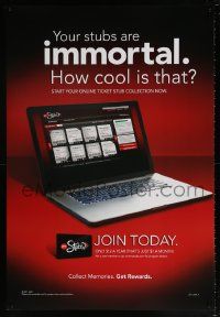 4j377 AMC THEATRES Immortal style DS 27x40 special '11 cool ad from the movie theater chain!