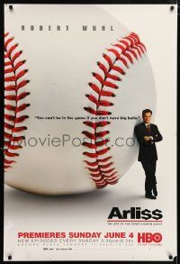 4j646 ARLISS tv poster '00, season 5, great image of Robert Wuhl and huge baseball!