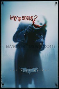 4j777 DARK KNIGHT 22x34 Canadian commercial poster '08 Heath Ledger as the Joker, why so serious?