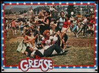 4j800 GREASE 24x32 commercial poster '78 John Travolta, Olivia Newton-John & cast!