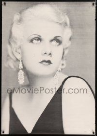 4j806 JEAN HARLOW 29x41 commercial poster '66 wonderful head and shoulders portrait of the star!
