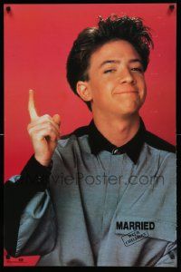 4j827 MARRIED WITH CHILDREN 23x35 commercial poster '87 great image of wacky David Faustino!