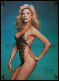4j832 MORGAN FAIRCHILD 20x28 commercial poster '81 super sexy image in leopard print one-piece!