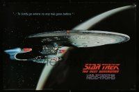 4j861 STAR TREK: THE NEXT GENERATION 24x36 commercial poster '91 great image of the Enterprise!