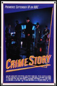 4j657 CRIME STORY tv poster '86 crime mystery TV series, Michael Mann produced!