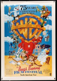 4j185 BUGS BUNNY FILM FESTIVAL Canadian 27x39 film festival poster '98 Bugs Bunny, Tweety, Taz!