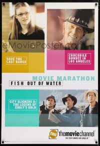 4j677 FISH OUT OF WATER MOVIE MARATHON tv poster '01 images of Hogan, Crystal, Lovitz and more!