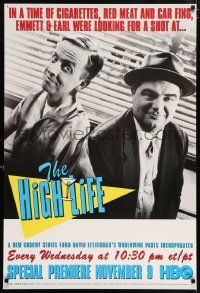 4j690 HIGH LIFE tv poster '96 Robert Joy, Mark Wilson, a time of cigarettes, red meat & car fins!