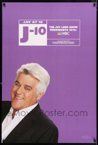 4j693 JAY LENO SHOW DS tv poster '09 great smiling close-up portrait of the star in black jacket!